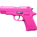 pink pistol Slack emoji