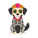 dayofthedead dog Slack emoji