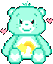 carebear teal Slack emoji