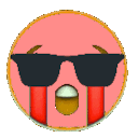 cool party crying blood intensifies Slack emoji
