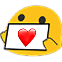 blob heart Slack emoji