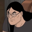 long hair glasses grimace Slack emoji