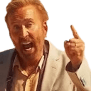 nick cage making a point Slack emoji
