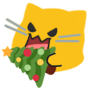 meow christmastree Slack emoji