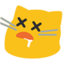 meow dead Slack emoji