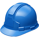 blue construction hardhat Slack emoji