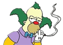 smoking krusty the clown Slack emoji
