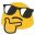 blob thinking cool Slack emoji