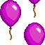 purple balloons Slack emoji