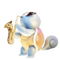 sax squirtle Slack emoji