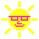 happy sun Slack emoji