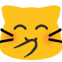 meow giggle Slack emoji