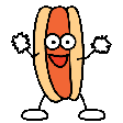 dance hotdog Slack emoji