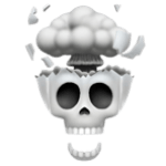 skull mind blown Slack emoji