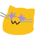 meow sparklyeyes Slack emoji
