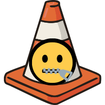 cone of silence Slack emoji