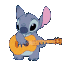 stitch guitar Slack emoji