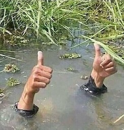 drowningthumbs up Slack emoji