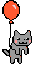 neko balloon Slack emoji