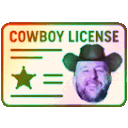 legendary cowboy license Slack emoji