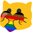 meow prideheart Slack emoji