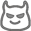 neon devilblob Slack emoji