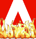 adobe on fire Slack emoji