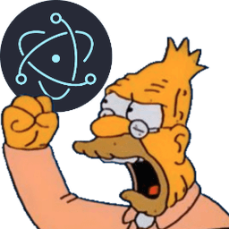 old man yells at electron Slack emoji