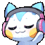 neko headphonesjam Slack emoji