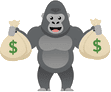 gorilla money Slack emoji