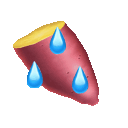 sweat potato intensifies Slack emoji