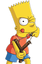 bart simpson slingshot Slack emoji