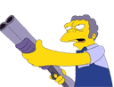 moe szyslak shotgun simpsons Slack emoji