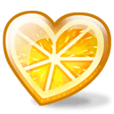 orange heart Slack emoji
