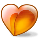peach heart Slack emoji
