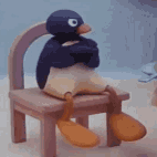 pingu annoyed impatient Slack emoji