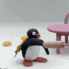 pingu throw Slack emoji
