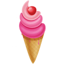 pink icecream Slack emoji