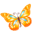 butterfly orange Slack emoji
