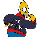 homer mr plow simspsons Slack emoji