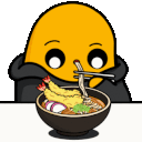 potato eating ramen Slack emoji