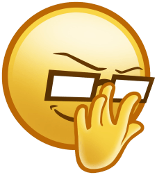 anime glasses Slack emoji