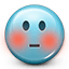 blush blue Slack emoji