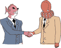 businessfishhandshake Slack emoji