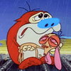 sad raining ren stimpy Slack emoji
