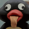 pingu eyesroll tongue Slack emoji