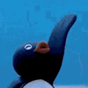 pingu wave Slack emoji