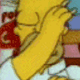 homer eating Slack emoji