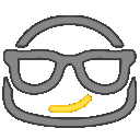 neon sunglasses Slack emoji