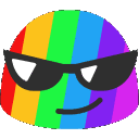 rainbow cool Slack emoji